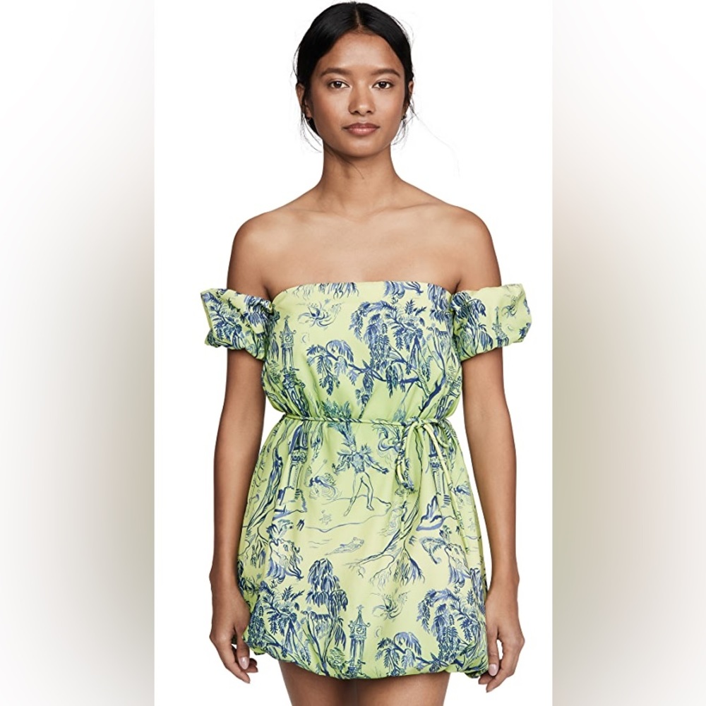 Staud Ash Dress Puff Sleeve